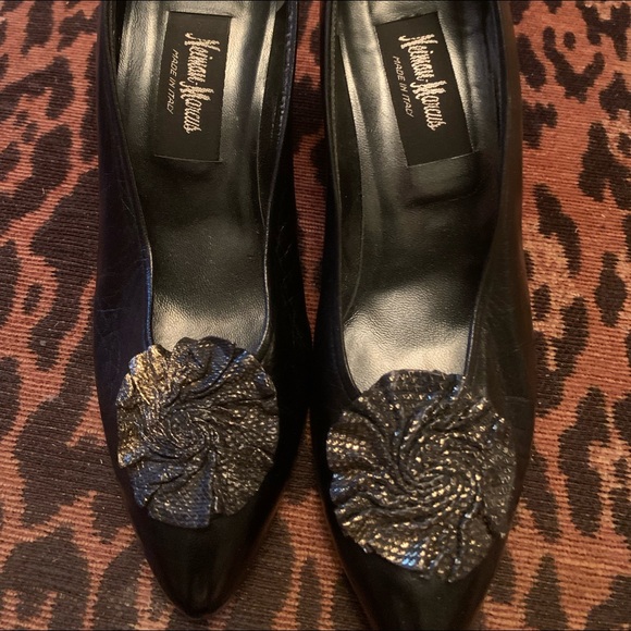 Black leather vintage pumps size 36 - Picture 1 of 3